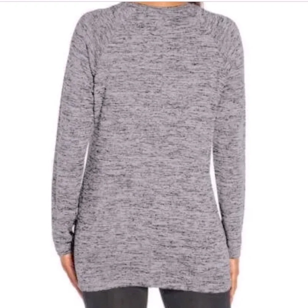 Banana Republic V-neck Black White Marled Lightweight Womens Sweater Small